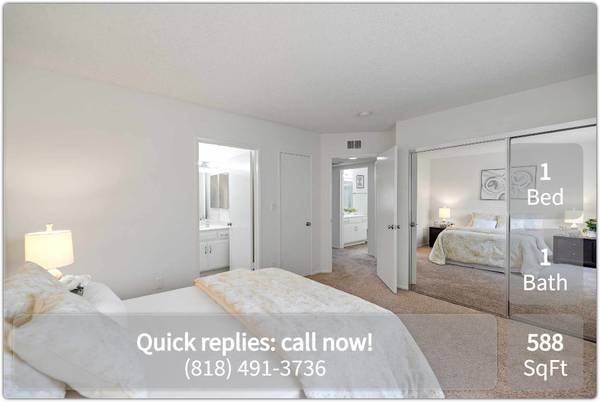 $1,842 / 1br - 588ft2 - Exceptional Living, Timeless Charm: 1-Bedroom, 1-Bath, 588 Sq Ft. (Northridge - Close to Northridge Fashion Mall)