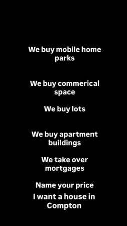 We Buy Lots, Apartments, Fixer Uppers, Take Over Mortgage