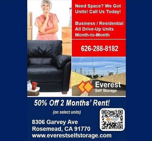 50% OFF your first 2 months' rent! (Select units only) (San Gabriel Valley)