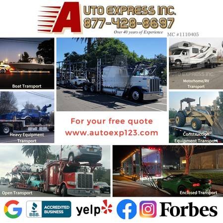 California Auto Transport and Car Shipping, Local Hub, call 8774288697 24/7 (Covering Every City, Every State and Every Highway)