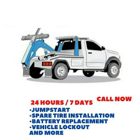 24/7 Roadside Assistance: Flat Tire, Battery Jump Near Me, Fuel (Los Angeles)