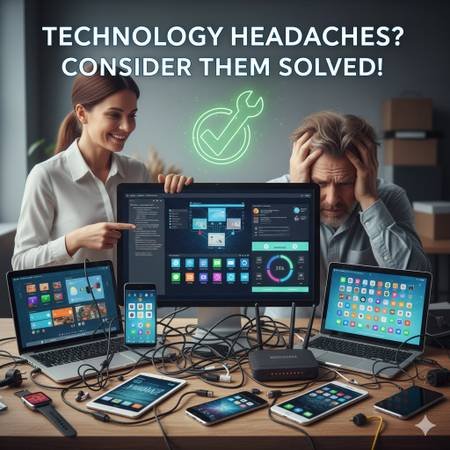 I Fix Technology Issues That Cause Headaches for Home and Business with Travel to You