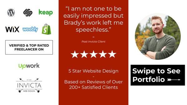 Web Developer with 10/10 Website Design, Check Out My Portfolio, Call or Text Brady at 213-583-1878