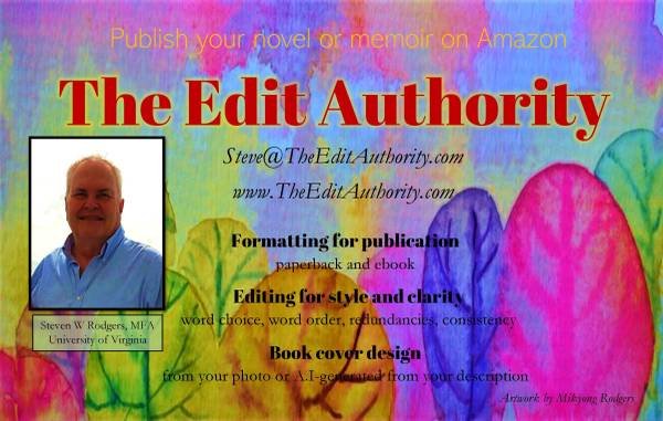Publish Your Memoirs/Novel on Amazon. Design/Formatting/Editing (Los Angeles, CA)