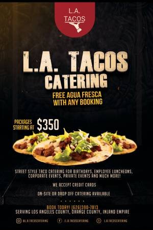 Taco Catering Service - $350 (Los Angeles, Hollywood, L.A./Bakersfield)