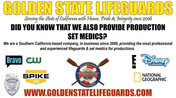 Production Set Medics, Safety Coordinators, and Lifeguards (Southern California)