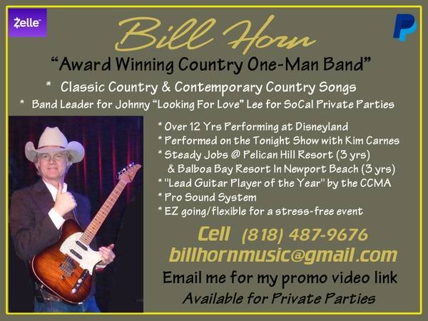 Country One-Man Band in Canyon Country