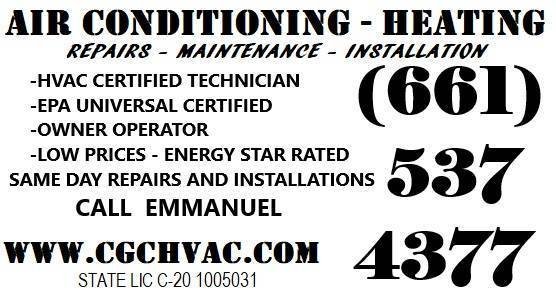 Local Air Conditioning and Heating Services (Palmdale, Lancaster, Santa Clarita, Rosamond)
