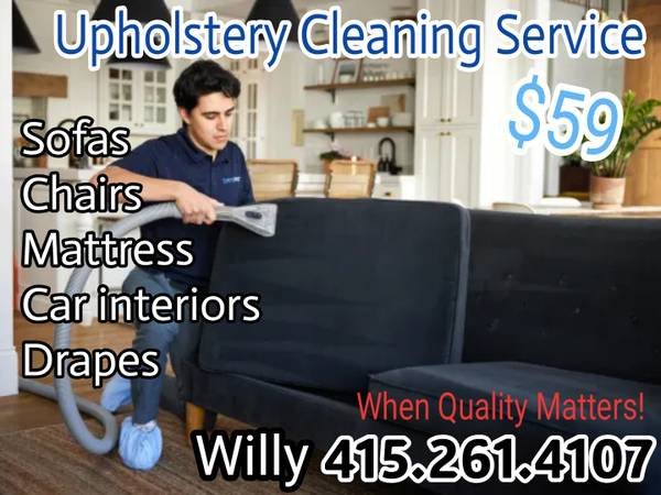 $59 Couch Cleaning for Dirty Sofas - Call Now 415.261.410 (Sofa, Drapes, and Chair Cleaning)