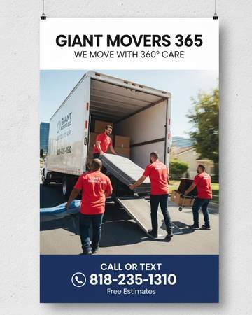 Best Movers in Town: Fast, Reliable, Affordable 818-235-1310 (Last Minute OK! Call 818-235-1310)
