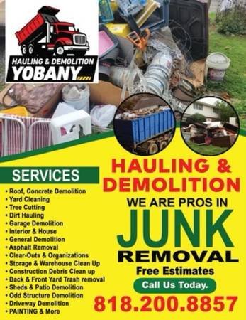 Junk Removal by Yobany 818-200-8857 (Burbank)