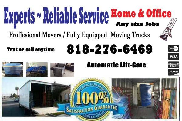 Reasonable Flat or Hourly Rates from Reliable, Skilled Movers &amp; Delivery (Small or Large Jobs, Local &amp; Long Distance &amp; Loading Labor)