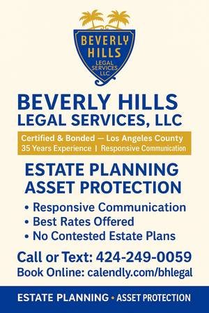 Certified and Bonded Estate Planner (Encino)