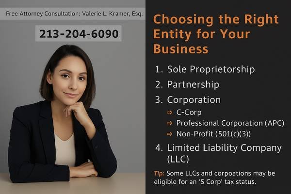 Business Formation Attorney: LLC, C-Corp, S-Corp. - Flat Rate (Operating Agreements, Partnership, Buy/Sell Agreements)