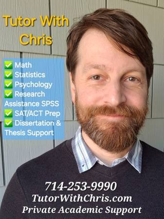 Private Tutor - Stats, Math, SAT, ACT, SPSS, Geometry, Trig &amp; More (Los Angeles &amp; Surrounding Areas)
