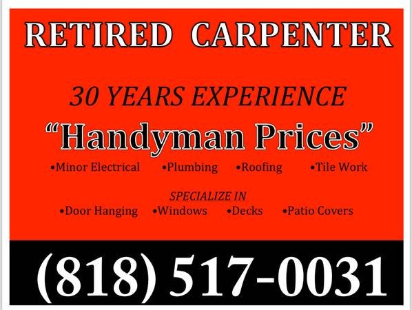 Inspection Ready Handyman Services, No Job Too Small (SF Valley, Santa Clarita, Hollywood, West Hills)