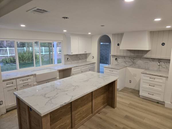 Slab Fabrication, Countertop Installation, and Stone Fabrication (Long Beach)