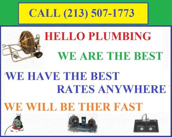 Plumber Rooter, Plumbing Repairs, Drain Cleaning, Replacement - Save Money (Central Los Angeles Area -- Hollywood Area)