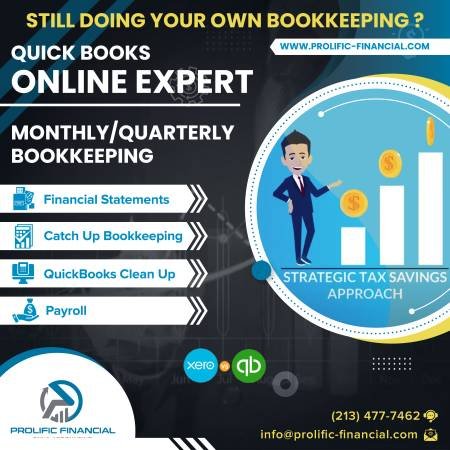 QuickBooks Bookkeeper – Small Business Bookkeeping and Accounting Services (Los Angeles – Hollywood, Downtown LA, and K-Town Areas)