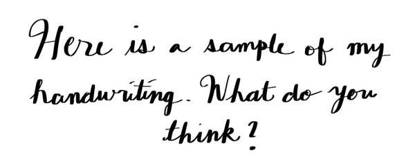 Handwritten Letters in Cursive