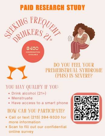 Seeking Frequent Drinkers (Up to $450 Compensation Available)