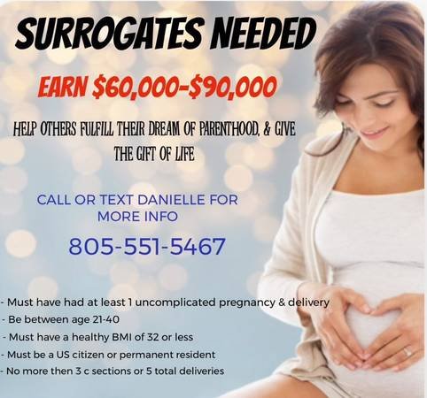 Surrogates Needed - Starting at $60,000