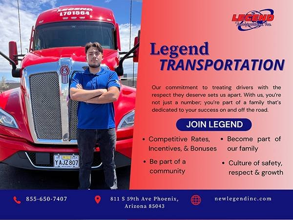 Hiring Company Drivers for CA to AZ Lane - $0.60 CPM (New Pay Package)