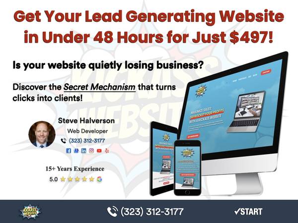 Your Competitor's Website Is Winning Jobs Right Now ( Upgrade Yours This Week -- Fast-Launch Builds $497)
