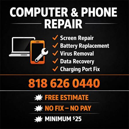Computer REPAIR & Phone Repair – All Brands – MAC DATA RECOVERY TECH (LOS ANGELES)